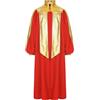 Aislor Coro Robe Bambini Bambine Abiti Predicatori Culto Vestiti Liturgici a Manica Lunga Costume da Sacerdote Abaya Musulmano Arabo Islamico Cosplay Rosso 7-8 anni