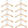 ifundom Mini Appendini in Legno 10 Cm Per Bambole Set Di 10 Grucce Miniature Accessori Casa Delle Bambole Organizzazione Armadio Bambini