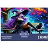 UXINYOUME Witch Puzzle Giochi Educativo 1000 Elementi Classici Fantasy Woman Puzzle Decorazione Perfetta Giochi-rompicapo Per Adulti E Ragazzi 38x26cm/1000pcs