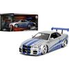 Jada Brian`s Nissan Skyline GT-R (R34) silver/blue 1:24