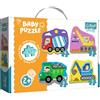 Trefl 4 Puzzle in 1 Sagomato - Baby Classic: Veicoli al Cantiere