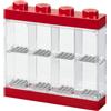 Lego Minifigures Minifigure Display Case Rosso, 4.6x4.6x4.3 cm