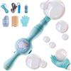 Siebkorb Smoke Bubble Machine - Macchina per bolle di sapone, con elastico colorato, per feste, con effetto fumo, leggera