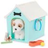 OG DOLLS Our Generation - Set di casa per cani - Cucciolo di peluche per cani da 6 pollici - Accessori per bambole da 18 pollici - Gioco di simulazione - Bambini a partire da 3 anni - Posto per