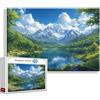 Zhngzoyn Puzzle 5000 Pezzi Primavera Grandi Dimensioni Per Adulti Giochi Educativi, Difficili Impossible Puzzle Paesaggio Adulti Giochi Rilassamento e Intelligence, Jigsaw Arte per - Pasqua Idea Regalo D-8