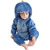 Generico Costume Dinosauro Bambino CostumeVestito carnevale costume da dinosauro per bambino Bambina Body Pagliaccetto Tutina Bebè Vestito Carnevale Halloween Feste