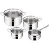 Tefal JO COOK SMART Topfset 7tlg. (Kochtöpfe 16/20/24cm m.D., Kasserolle 16cm o.D.)