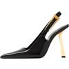 Vertundy Décolleté da Donna con Tacco a Spillo, Eleganti a Punta, Punta Chiusa, Strano Tacco Dorato, Cinturino con Fibbia, per Feste, Matrimoni, spose, Scarpe Primaverili, Vino Rosso, 37 EU