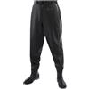 CYHTYM Stivali A Coscia da Pesca Stivali da Pesca in PVC per Uomo, Impermeabili, Adatti per Pesca, esplorazione, lavori in Acqua, Lavaggio Auto(Black,43 EU)