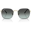 Ray-Ban Occhiali da sole Rb3694 Jim Square, Nero su Oro/Blu Vintage Gradiente Nero, 53 mm