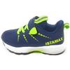 Istamax Scarpa Sportiva Modello IMAA3805 Blu Giallo Neon a Lacci Elastici e Strappo (Blu/Giallo/Neon, Sistema Taglie Calzature EU, Bambino Piccolo (2-5 Anni), Uomo, Numero, Media, 27)