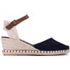 VERBENAS Espadrillas con Zeppa Malena Serraje Marino - Talla: 40