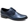 Evoga Scarpe Uomo Class Eleganti Vernice Calzature Business Cerimonia (45, Blu)