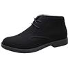 Evoga Scarpe Polacchine Uomo Chelsea Invernali Stivaletti Scamosciati Casual (Nero, Numeric_43)