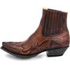 YXADGML Stivali Uomo Cowboy Stivali da cowboy western for uomo e donna, taglia 35-48, con ricamo, a punta, stivaletti da uomo(Brown,42)