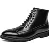 MlYJmer Stivali Chukka da Uomo Stivali Casual Stivali da Sera Stringati Stivaletti,Blu,42 EU