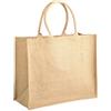 Jute & Co. Set 5 Pezzi Borsa in Juta Naturale Impermeabile, 36x43x19cm, Borsa Riutilizzabile, Borsa per la Spesa, Borsa da Spiaggia, Borsa in Juta da Rivestire all'uncinetto, Borsa per il Tempo Libero