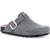 GRÜNLAND CI2972 PILA Ciabatta Donna col Grigio-Rosa Pantofola Giovanile Invernale Lana Cotta FIBBIETTA Grigio-Rosa 39