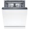 Bosch SMV25EX02E Serie 2, Lavastoviglie da incasso a scomparsa totale, InfoLight: Indicatore LED avanzamento programma, 3 cestello, EcoDosage, AquaStop, 60 cm