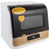 ZENGRICE Arcs Shape Design - Lavastoviglie portatile, 800 W, con coperchio apribile, per piccole case, appartamenti, dormitori, barche