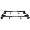 Generic Base per lavatrice regolabile, base per lavatrice resistente con 12 gambe, asciugatrice e supporto, lunghezza/larghezza regolabile 45-65 cm, griglia per frigorifero e congelatore, lavastovig