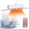 MeLtor Asciugatrice Piccola, 400 W, Temperatura Costante 80 ℃, Bassa Rumorosità Riscaldato+vestiti+stenditore, Per Appartamenti Rv Travel, Dormitori,White
