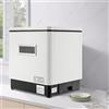 ieLsngai Lavastoviglie da tavolo, in acciaio inox, per piccole cucine, 1500 W, 60 l, colore: bianco