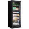 METRO Professional Frigorifero per Bevande GSC4280B, Metallo/Vetro, 59.5 x 54.5 x 159 cm, 280L, Raffreddamento Ventilato, 210W, con Serratura, Nero