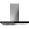 Teka Home DHP 98760 SOS - Campana Intelligente Orizzontale 90 cm, 3 Velocità + 2 Intensive, Comandi Digitali Touch Control, Barra LED, Motore Brushless EcoPower, Funzione Fresh Air, Colore Nero Inox
