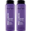 FEI FAN Shampoo PRO LISCIO Disciplinante Per Capelli Crespi, Difficili Da Lisciare. Con Cheratina e Olio Di Avocado 500ml (2 Flaconi)