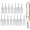 Lazzybeauty Nano-R per Dr.pen M5/M7/N2/E30, Carrelli di Ricambio Autentici Dr.pen, Aghi Monouso per Microneedling M5 e M7, Accessori Microneedle per la Cura della Pelle Micro-Infu (Nano-R, 15 Pezzi)