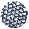 SHTGOI 2 retine per capelli chignon, con strass, per acconciature, in tessuto, con strass, per ragazze, donne, balletto, ginnastica, pattinaggio artistico, danza, blu