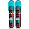 NYX Professional Makeup Lip I.V. Gloss Stain Idratante 2in1 Lipgloss e Tinta Labbra Applicatore a Goccia Formula Vegana con Vitamina B12 e Magnesio Tonalità 15 Water 'Bout Wine? - 2 Lipgloss da 5ml