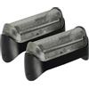 vhbw 2x Lamina di taglio sostituisce Braun 20B, 10B per rasoio elettrico + telaio, colore nero/argento