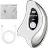 Hobngmuc Massaggiatore Viso Per Donne, Massaggiatore Facciale Ricaricabile Con Lucis Rossa E Blu, Dispositivo Di Bellezza A Gua Sha E Vibrazioni Con Schermo LCD Per Uso Giornaliero