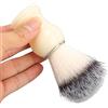 BORDSTRACT Pennello da Barba Per Uomo, Pennello da Barba Professionale Spazzola Per Schiuma da Barba da Barbiere Spazzola Per La Pulizia della Barba con Manico in Plastica Per Regali da Salone Viaggio a Casa