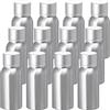 BPZXL 12 Pezzi 50ml Argento Alluminio con Argento Coperchio a Vite in Alluminio Flacone per Bottiglia, Cosmetica, Viaggio Riutilizzabile