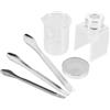 GETAJGHSD Kit per Creazione Rossetti Fai-da-te con Stampo in Silicone e Misurino Graduato in Plastico, Strumenti Sicuri e Affidabili per Riparazione Rossetto a Casa in Viaggio