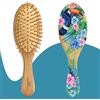 2EASY Spazzola in Legno di Bamboo Districante, Spazzola per Capelli, Per Capelli Ricci, Lisci e Fini, Professionale, Donna, Spazzola districante, Spazzola Biodegradabile, Antistatica (Ovale Small)