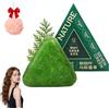 NNBWLMAEE 2026 Nuovo Nature Triangle Shampoo Solido, 120g Seven Green Sapone Shampoo, Usman Grass Barra Solida, Calma E Rinforza I Capelli, Controlla Il Sebo E La Forfora, Con Rete Schiumante (1pc)