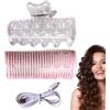 Generic Bigodini per frangia, bigodini riscaldati USB, bigodini elettrici, autoadesivi, efficienti per tutti i tipi di capelli, soluzione termica portatile