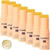 JIAOY Bastone siero di vitamina C per viso e corpo sbiancante e idratante Vitamina C siero stick per viso e corpo - Il bastone multi-balsamo bilancia il tono della pelle, rimuove le macchie scure (7PCS)