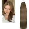 Larafona Extension per capelli umani da cucire, 10-28, 9A, 100% lisci, 100 g, 12 pollici/30 cm