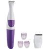 Brrnoo Rasoio Elettrico 2 in 1 Donna con 3 Guide e Spazzola, Tagliacapelli per Corpo Gambe Bikini e Zone Intime
