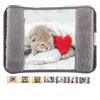 S.I.C Borsa Acqua Calda Elettrica in Peluche 500W, Scaldino Elettrico Scaldamani, Portatile e Ricaricabile, Scalda Mani e Piedi in Casa, a Letto, per Giornate Fredde, Dolori Mestruali (Gatto con Cuore)