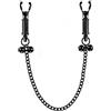 SJSQINA Morsetti per capezzoli con catena, Morsetti per capezzoli in metallo con peso regolabile per uomo Donna, Clip per capezzoli stimolatore in metallo senza piercing