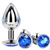 Ykopfwqna PKL1-Prodotto in Kit Blu Da 3 Pezzi in Acciaio Inossidabile, Adatto Ai Ḁnâlé Ṕlūg Ða donna uomo set vìbraňte accìaìô côÐa graňÐì Ðì vôlpê silicone aňal bůtt largê man kit mêtallô vìbrazìonì pìccôlô