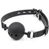 GOPEO Black Ball Mouth Sports Gioco di ruolo collaborativo e silicone traspirante, perforato e traspirante, adatto alla maggior parte delle persone (1)