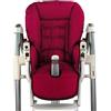 ninna-nanna by Bambiniwelt Coprisedile di ricambio per seggiolone, compatibile con Peg Perego Prima Pappa DINER (ciliegia)