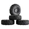 KEEDA Pneumatici in gomma RC da 1,9 pollici in plastica per 1/10 RC Rock Crawler Auto SCX10 D90 CC01 TF2 TRX4 parti (108 mm)